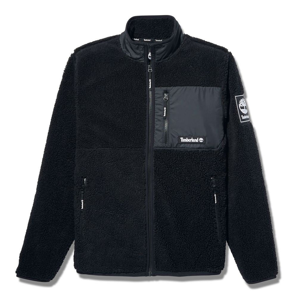 Jaqueta Masculino - Timberland Colorborck Recycled Fleece - WCPUL4273 - Pretas